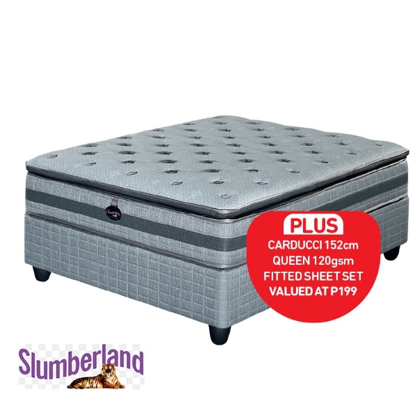 Picture of Slumberland Jefferson 152cm Plush B/Set + Fitted Sheet
