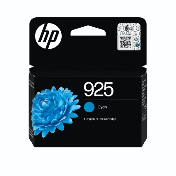 Picture of HP 925 Cyan Original Ink Cartridge 4K0V6PE