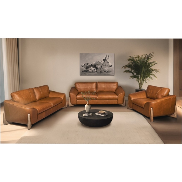 Picture of Crosby 3Pce Static Lounge Suite - Pista Pecan