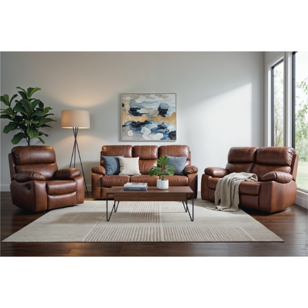 Picture of Milano 3Pce, 3 Motion Lounge Suite - Austin Earth