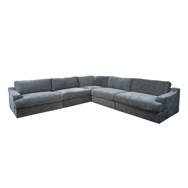 Picture of Ellery 5 Pce Corner Lounge Suite - Lola Cement