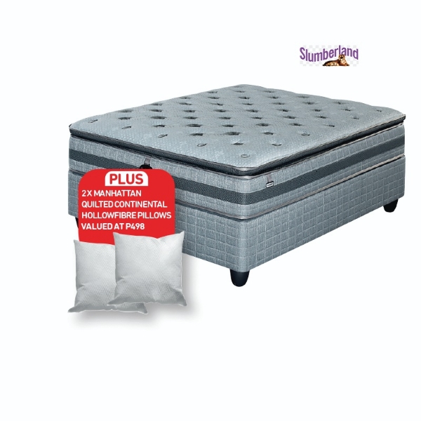 Picture of Slumberland Jefferson 152cm Queen Plush B/Set + 2 Pillows