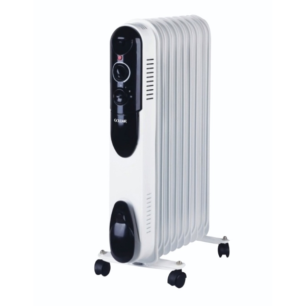 Picture of GOLDAIR 9 FIN 1000-2500W OIL HEATER - WHITE GSOR-900