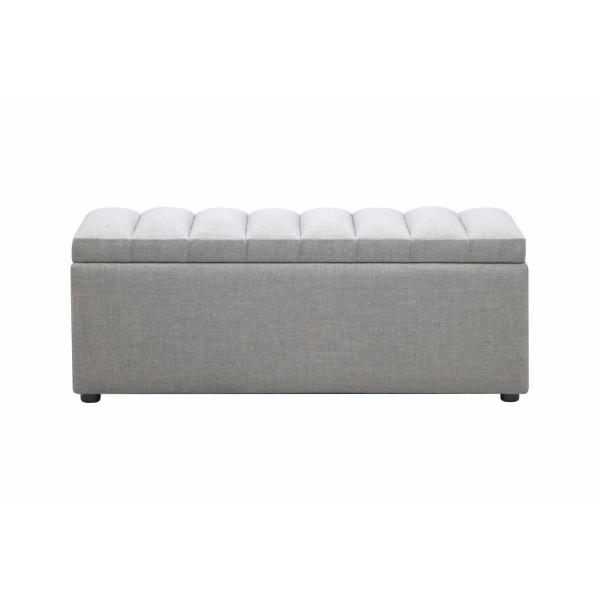 Picture of Curve Storage Blanket Box - Grey