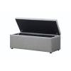 Picture of Curve Storage Blanket Box - Grey