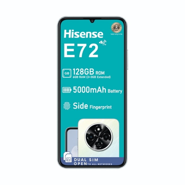 Picture of Hisense Cellphone E72 6GB RAM/128GB Storage